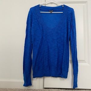 Lightweight blue V neck sweater from Express. Never been worn. Size L.